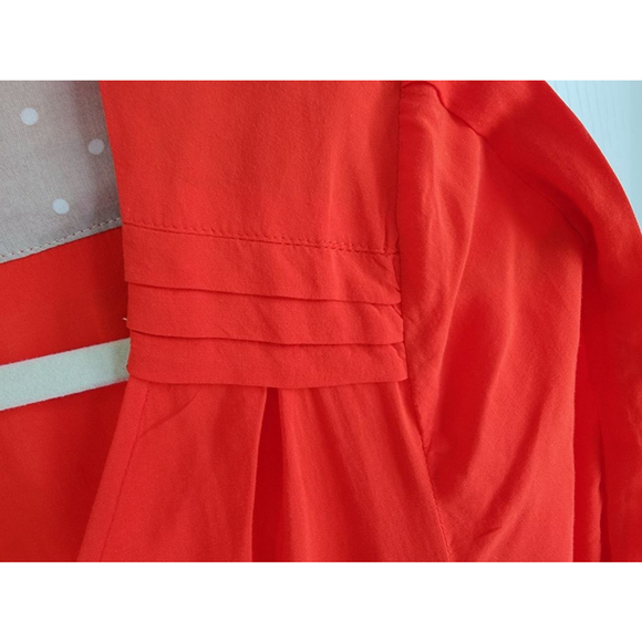 Anthropologie Edme & Esyllte Blouse Orange Size 0 - Picture 3 of 5